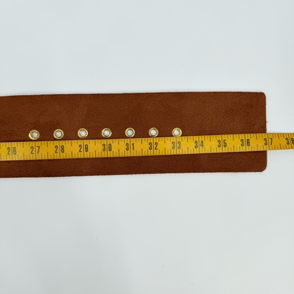 Lovestrength Austen Cognac Suede Waist Belt Size M/L NWOT NEW - Picture 6 of 10